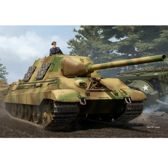 Maquette plastique de char Allemand Sd.Kfz.186 Jagdtiger (Henschel Production) 1:35 Maquette plastique de char...