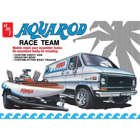Maquette plastique AQUAROD Race Team Fourgon + Bateau 1:25 Maquette plastique AQUAROD...