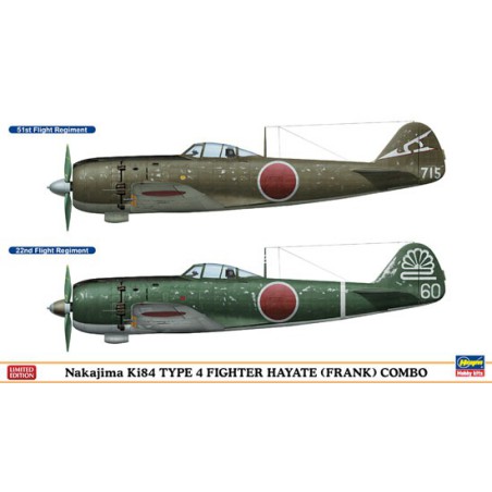 Maquette d'avion en plastique Combo KI84 TYPE 4 1/72 Maquette d'avion en plastique Combo KI84 TYPE 4 1/72