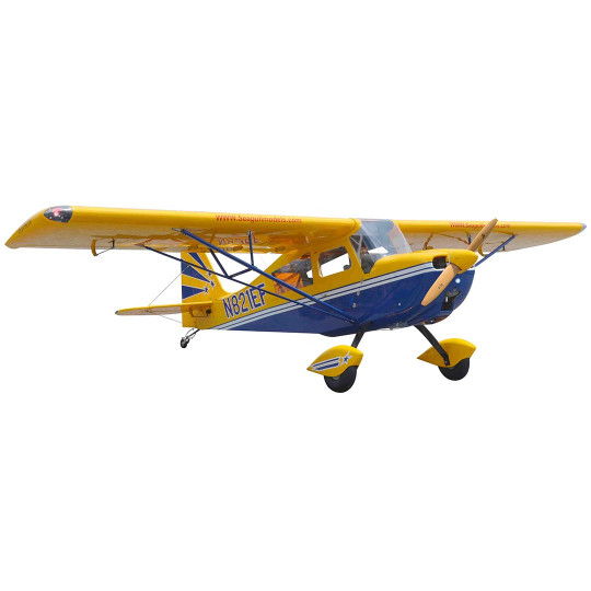 Avion thermique radiocommandé SUPER DECATHLON 60-85 cc Jaune ARF Avion thermique...