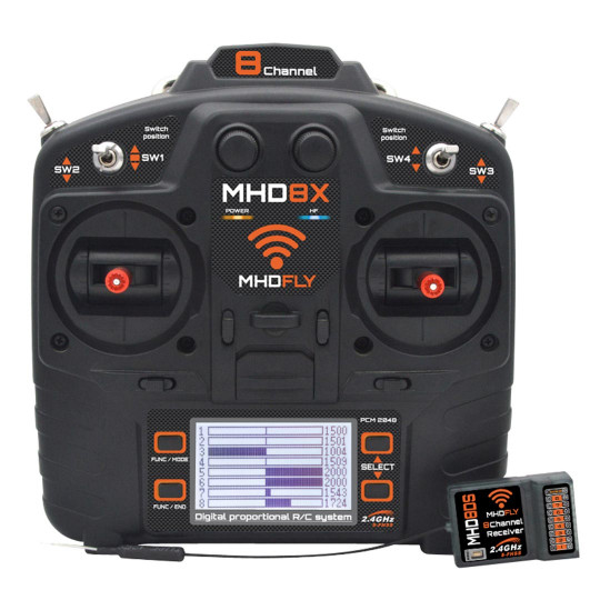 Ensemble pour radiocommande MHD8X Mode 1 Ensemble pour radiocommande...