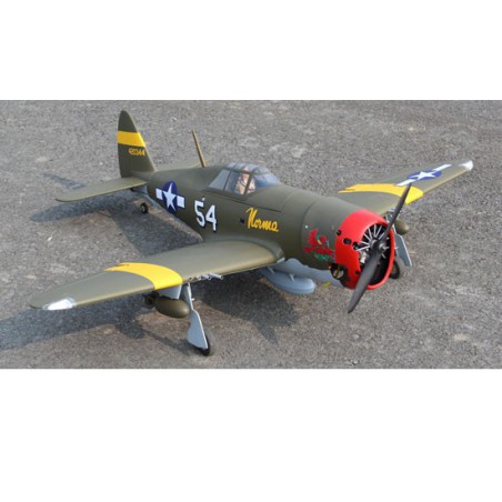Avion thermique radiocommandé P-47 Little Bunny 10cc ARF Avion thermique radiocommandé P-47 Little Bunny 10cc ARF