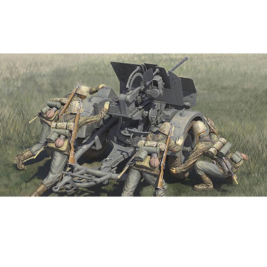 Figurine German 20mm Flak 38 early / waffen ss crews 1:35 Figurine German 20mm Flak 38 early / waffen ss crews 1:35