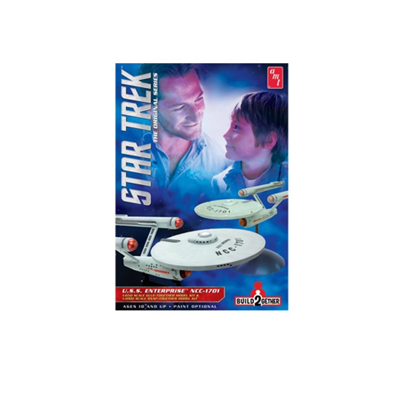 Modèle de science-fiction en plastique USS Enterprise Set 1/650 - 1/1000