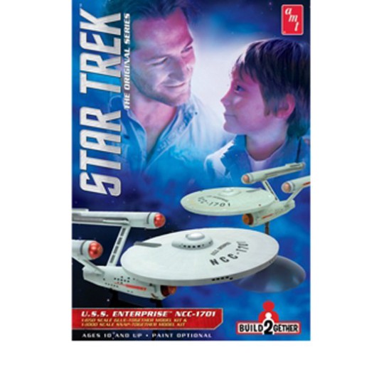 Modèle de science-fiction en plastique USS Enterprise Set 1/650 - 1/1000 Modèle de science-fiction en plastique USS Enterprise Set 1/650 - 1/1000