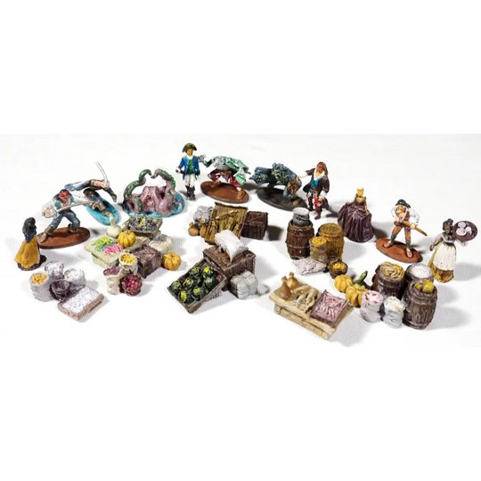 Bateau statique set Personnages, accessoires et mâts pour Black Pearl All scenario version Bateau statique set...