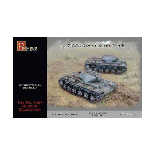 Maquette de Char en plastique KV1-S SOVIET TANK 1/72 (2 pcs)
