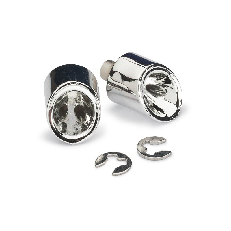 Accessoires pour voiture radiocommandée 2 Sorties Echappement Chrome
