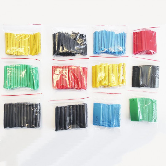 Accessoire embarqué Assortiment Gaines Thermo rétractables 530pcs Accessoire embarqué...