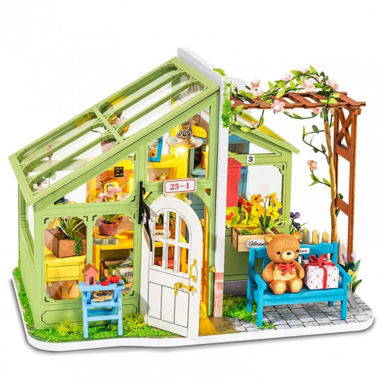 Puzzle 3D mécanique intermédiaire pour maquette La serre au printemps Puzzle 3D mécanique...