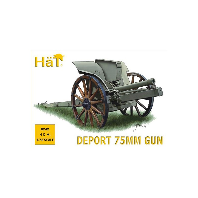 Figurine CANON ITALIEN 75mm WWI 1/72