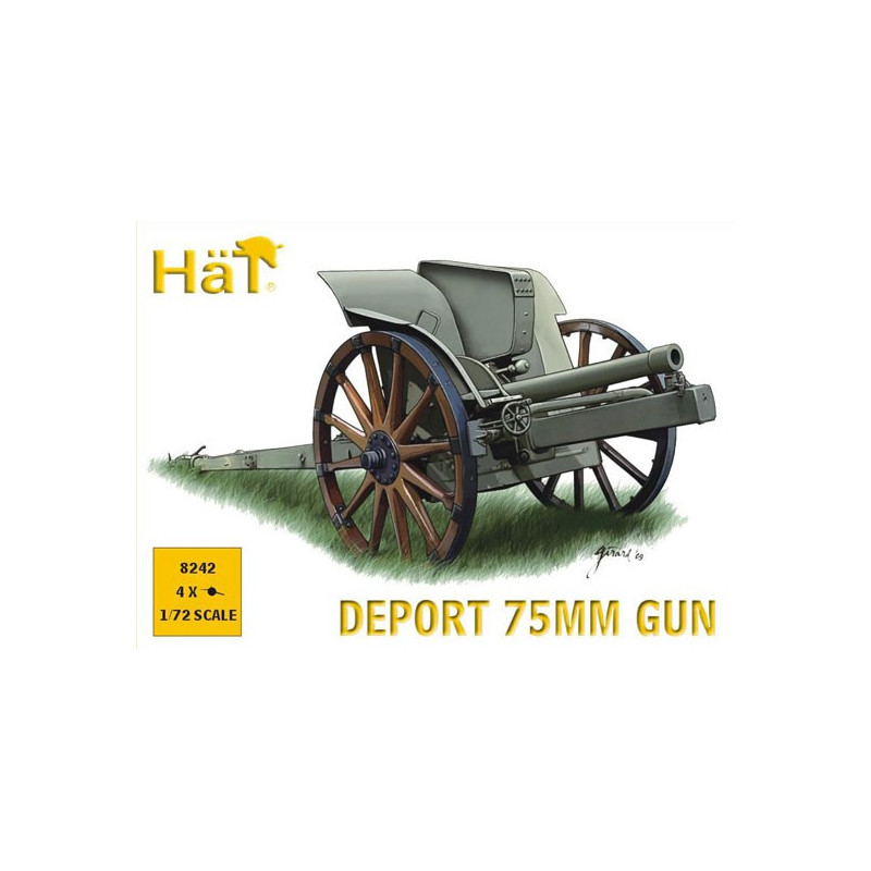 Figurine CANON ITALIEN 75mm WWI 1/72