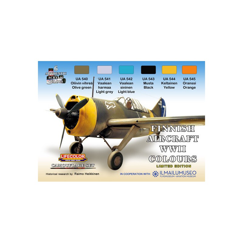 Peinture acrylique Set Peintures Avions Finlandais WWII