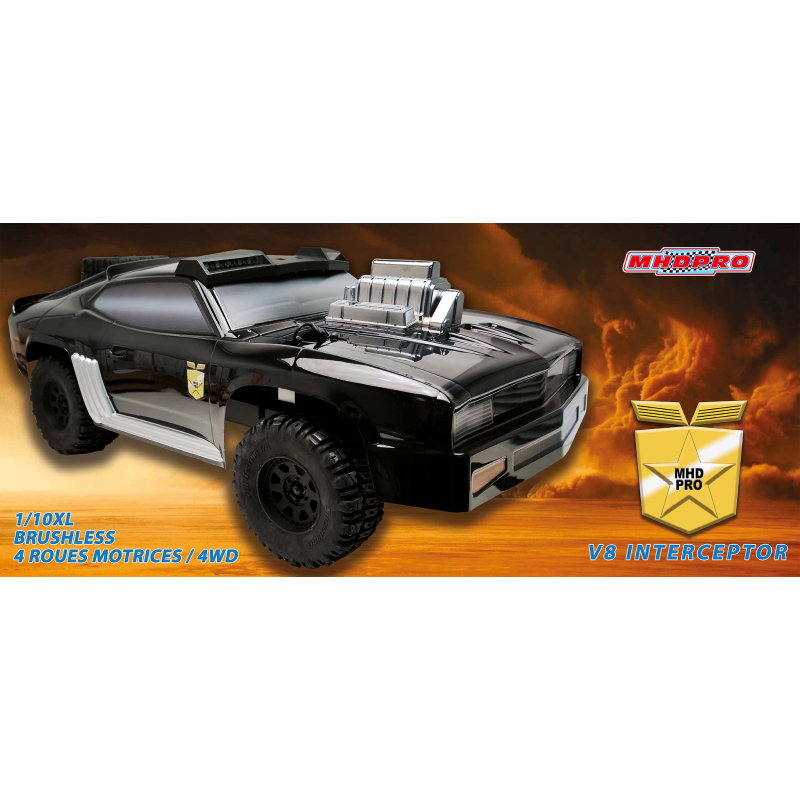 Voiture électrique radiocommandée INTERCEPTOR NOIR XL 1/10