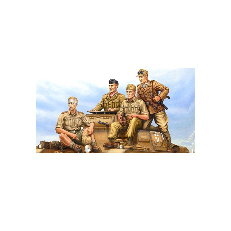 Figurine German Tropical Panzer Crew 1/35