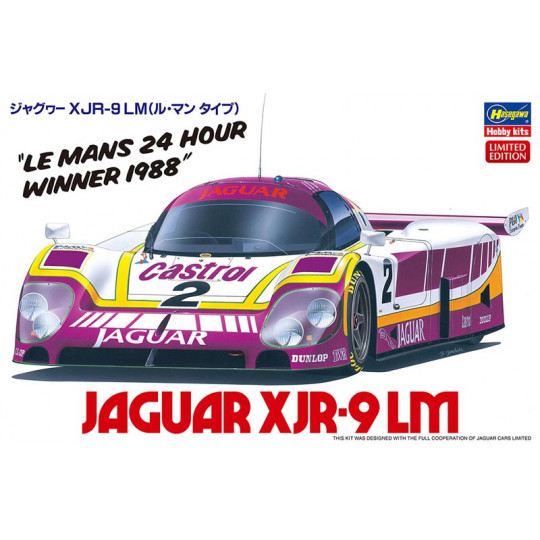 Maquette plastique de voiture Jaguar XJR-9 LM "Le Mans 24h winner 1988" 1:24 Maquette plastique de...