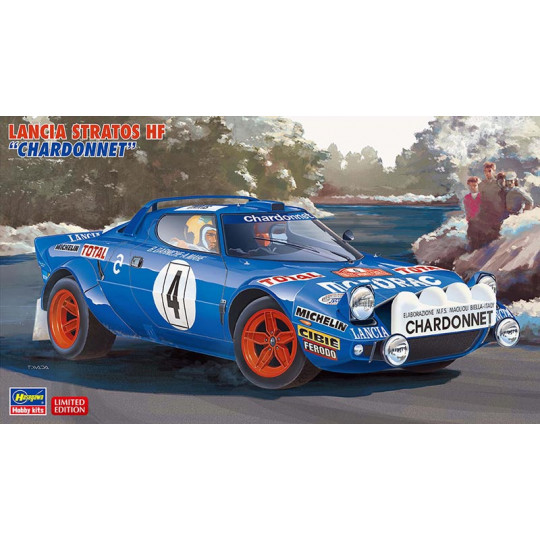Maquette plastique de voiture Lancia Stratos HF "Chardonnet" 1:24 Maquette plastique de...