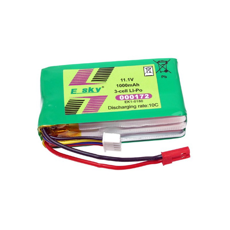 Accu LIPO pour appareil radiocommandé ACCU LIPO 11.1V 1000 mA