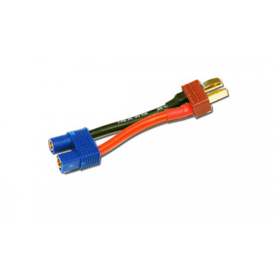 Chargeur pour accu pour appareil radiocommandé Adaptateur EC3 Femelle / DEAN Mâle