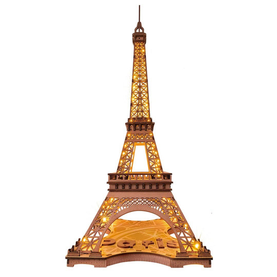 Puzzle 3d mécanique facile La tour Eiffel illuminée Puzzle 3d mécanique facile...