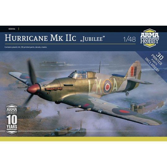 Maquette d’avion en plastique Hurricane Mk IIc Jubilee EDITION LIMITEE 1:48 Maquette d’avion en...