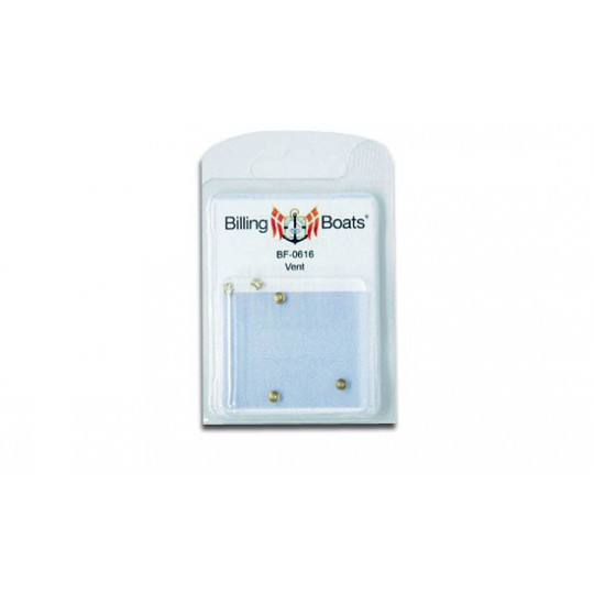 Accastillage de bateau Aérateur en laiton 3x4mm (10pcs)