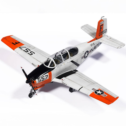 Maquette d’avion en plastique USN T-34B Mentor « VT-5 Training Air wing » 1:48 Maquette d’avion en...