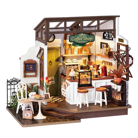 Puzzle 3D mécanique intermédiaire pour maquette le café savoureux Puzzle 3D mécanique...