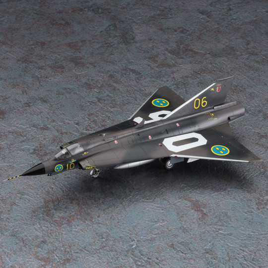 Maquette d'avion en plastique J35F Draken E48 1:72 Maquette d'avion en...
