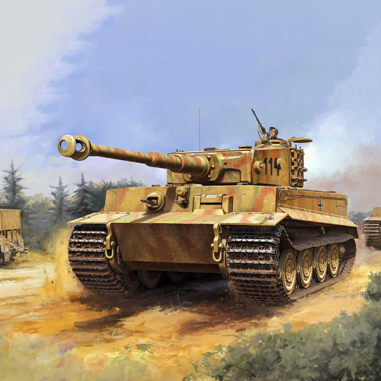 Maquette plastique de char Pz.Kpfw.VI Ausf.E Sd.Kfz.181 TIGER I dernière génération 1:16 Maquette plastique de char...