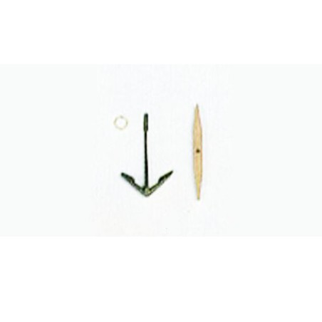 Accastillage de bateau Ancre ancienne, hauteur 40mm Accastillage de bateau Ancre ancienne, hauteur 40mm