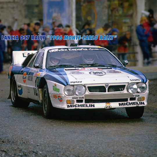 Maquette plastique de voiture Lancia 037 Rally « 1986 Monte Carlo Rally » 1:24 Maquette plastique de...