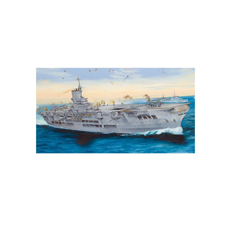 Maquette de Bateau en plastique HMS Ark Royal 1939 1/350