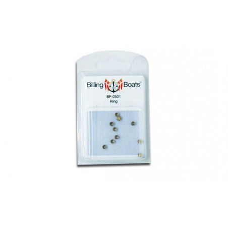 Accastillage de bateau Bague laiton 4mm (10pcs)