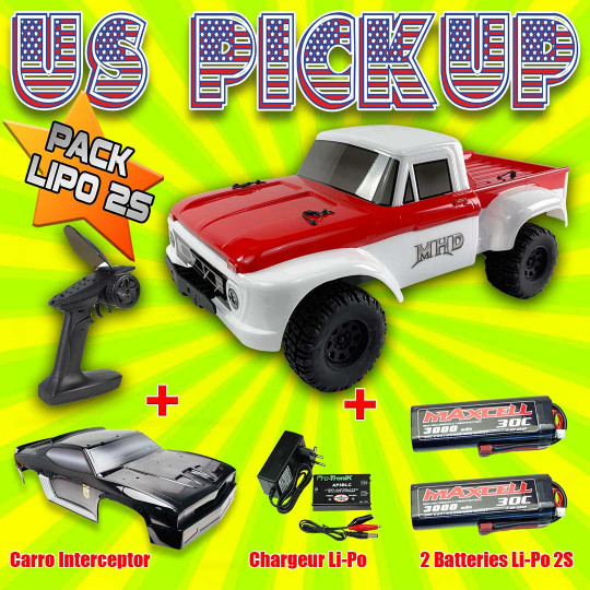 Coche eléctrico teledirigido US PICK UP Combo 2S 1:10 XL Coche eléctrico...