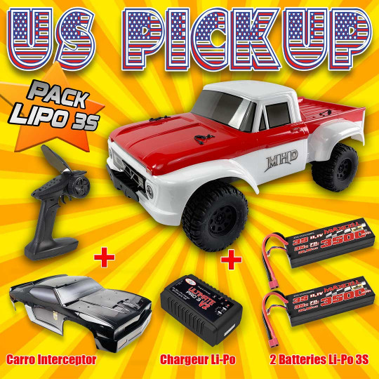 Coche eléctrico teledirigido US PICK UP Combo 3S 1:10 XL Coche eléctrico...
