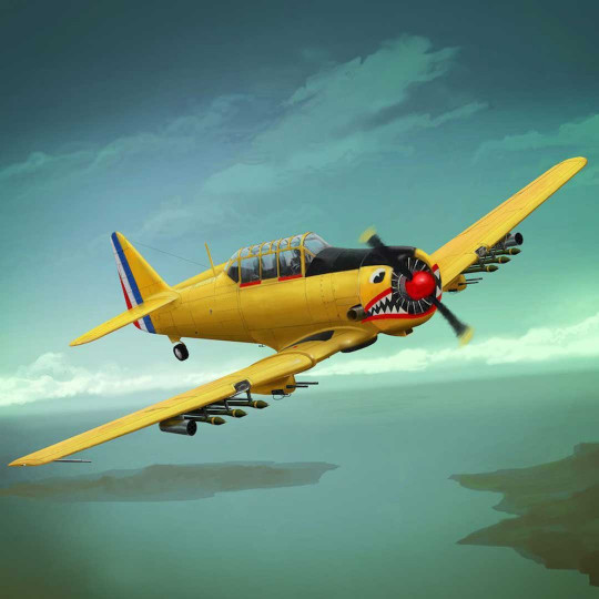 Maquette plastique avion NORTH AMERICAN T-6G "TEXAN" ARMÉE DE L’AIR GUERRE D’ALGÉRIE 1960 1:32 Maquette plastique avion...