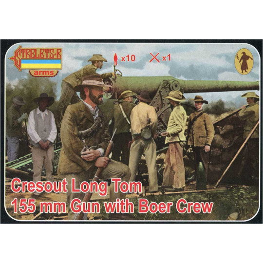 Figurine Canon Cresout Long Tom 155mm + soldats Boers 1:72 Figurine Canon Cresout Long...