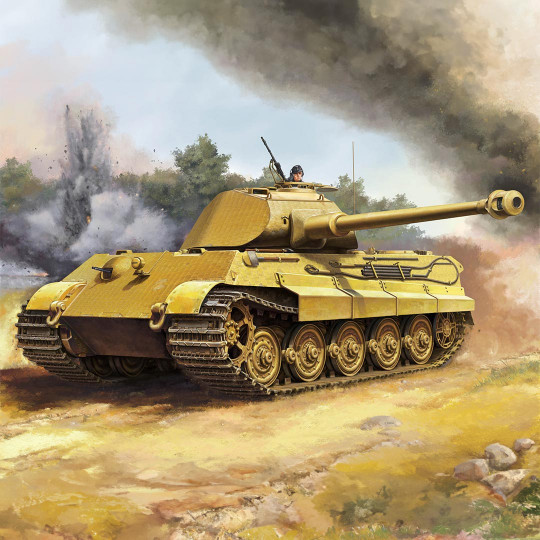 Maquette plastique de char Pz.Kpfw.VI Sd.Kfz. 182 Tiger II (Porsche Early prod) 1:16 Maquette plastique de char...
