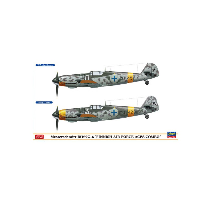 Maquette d'avion en plastique Bf109G-6 “FINNISH AIR FORCE ACES COMBO”