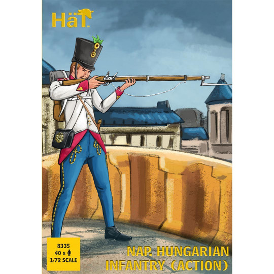 Figurine INFANTRIE HONGROISE NAPOLEONIENNE en action 1:72 Figurine INFANTRIE...