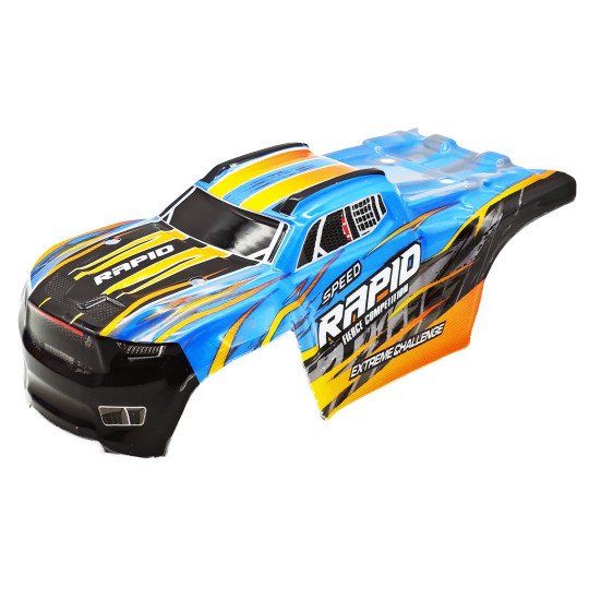Pièce pour voiture électrique Carrosserie Truggy bleue pour Micro Mhd Extreme Pièce pour voiture...