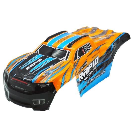 Pièce pour voiture électrique Carrosserie Truggy orange pour Micro Mhd Extreme Pièce pour voiture...