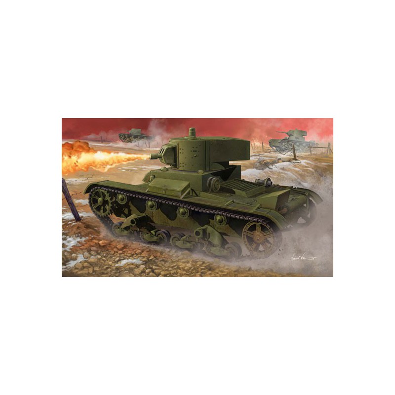 Maquette de Char en plastique Soviet OT-130 Tank 1/35