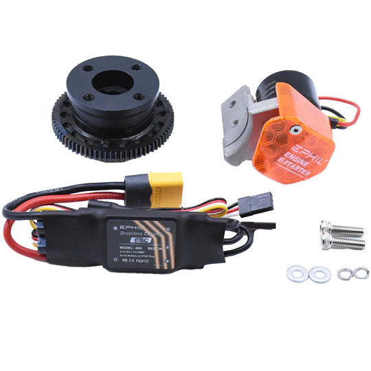 Pièce pour moteur thermique Kit option démarreur électrique pour moteur Ephil 40cc Pièce pour moteur thermique...