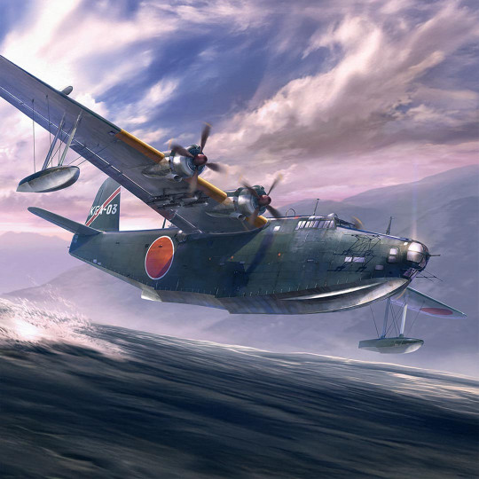 Maquette d’avion en plastique H8K2 Type 2 Flying boat model 12 « 901st Flying Group » 1:72 Maquette d’avion en...