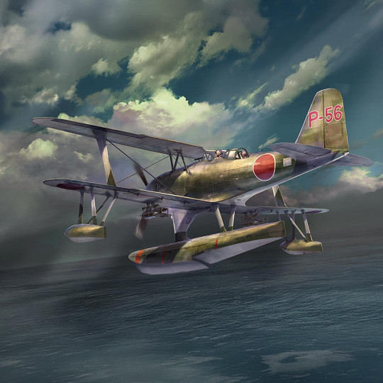 Maquette d’avion en plastique Mitsubishi F1M2 Type Zero Observation Seaplane (Pete) model 11 Early version « Sanyomaru » 1:48 Maquette d’avion en...