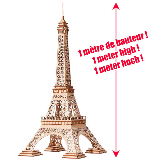 Puzzle 3D mécanique facile Tour Eiffel hauteur 1m Puzzle 3D mécanique facile...