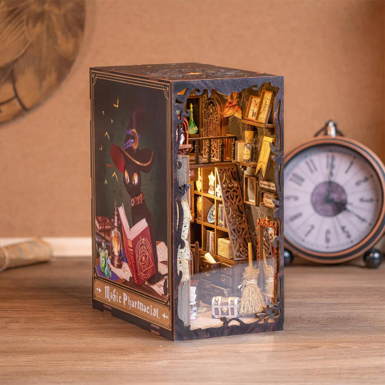 Puzzle 3D Serre Livres Book Nook Magic Pharmacist Puzzle 3D Serre Livres Book...