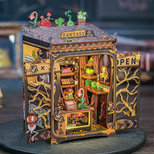 Puzzle 3D Serre Livres Book Nook Fantasy Plant Shop Puzzle 3D Serre Livres Book...